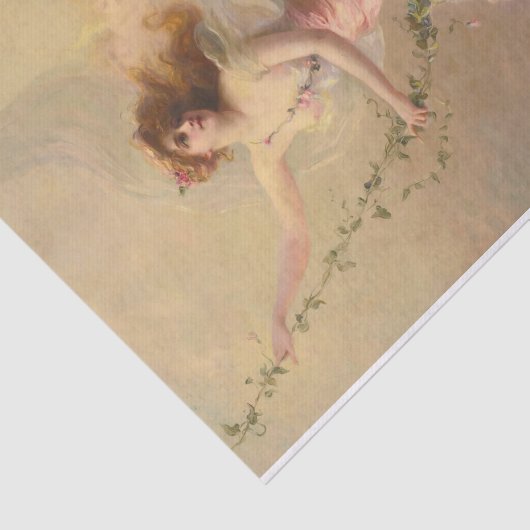 De schommeling door Edouard Bissson Tissuepapier (Detail)