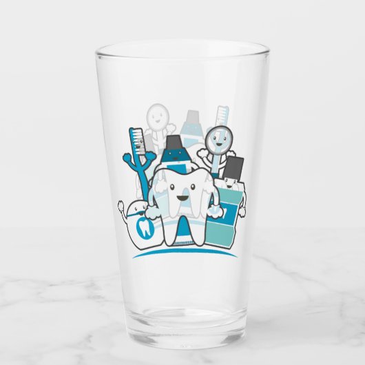 De Schone Teeth Gang Glas (Voorkant)