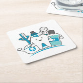 De Schone Teeth Gang Kartonnen Onderzetters (Schuin)