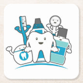 De Schone Teeth Gang Kartonnen Onderzetters (Voorkant)