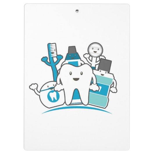 De Schone Teeth Gang Klembord (Achterkant)