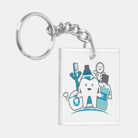 De Schone Teeth Gang Sleutelhanger (Voorkant Links)