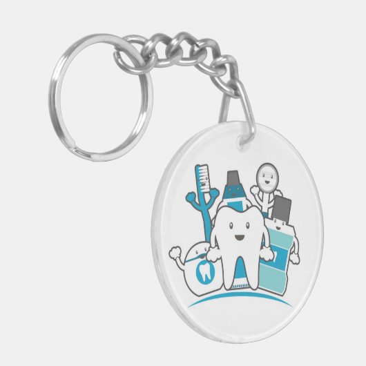 De Schone Teeth Gang Sleutelhanger (Voorkant Links)