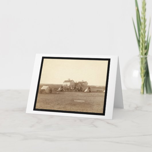 De School & de Indische Rand BR 1891 van Oglala Kaart (Voorkant)