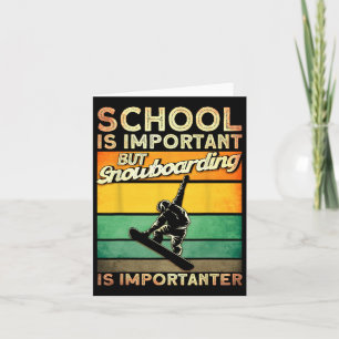 De school is een belangrijke snowboarder kaart