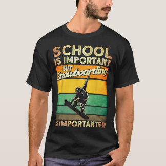 De school is een belangrijke snowboarder t-shirt