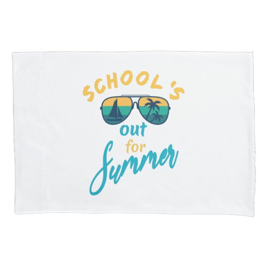 De school is in de zomer weg kussensloop (Voorkant)