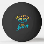 De school is in de zomer weg pingpongbal (Achterkant)