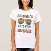 De school is in de zomer weg t-shirt (Voorkant)