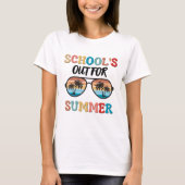 De school is in de zomer weg t-shirt (Voorkant)