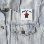 De school is uit voor de zomer vierkante button 5,1 cm (In situ)