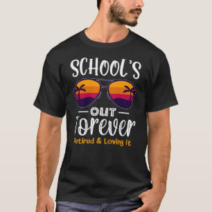 De school is voor altijd klaar, Retro Sunbril Reti T-shirt
