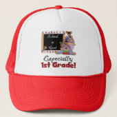 De school is vooral de eerste klas trucker pet (Voorkant)