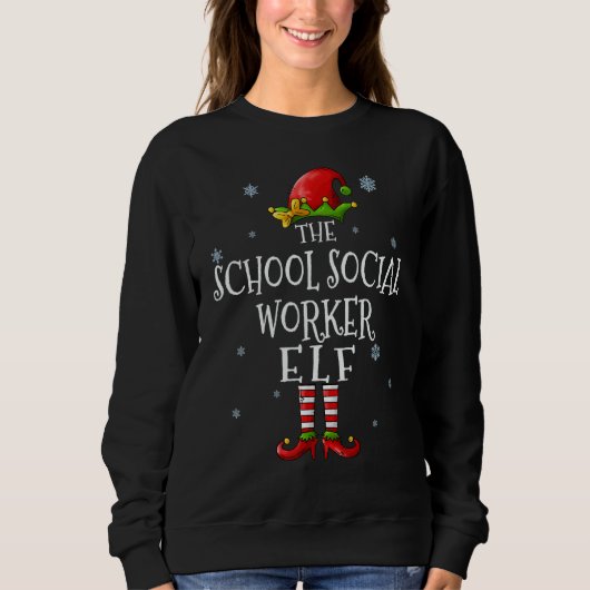 De school sociale werker Elf Squad Grappige Matchi Trui (Voorkant)