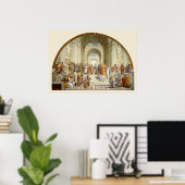 De school van Athene door Raffaello Poster (Thuiskantoor)