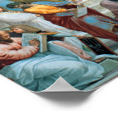 De school van Athene door Raphael Poster (Hoek)