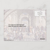 De school van Athene, Raffael Briefkaart (Achterkant)