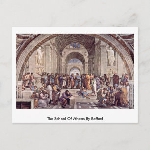 De school van Athene, Raffael Briefkaart