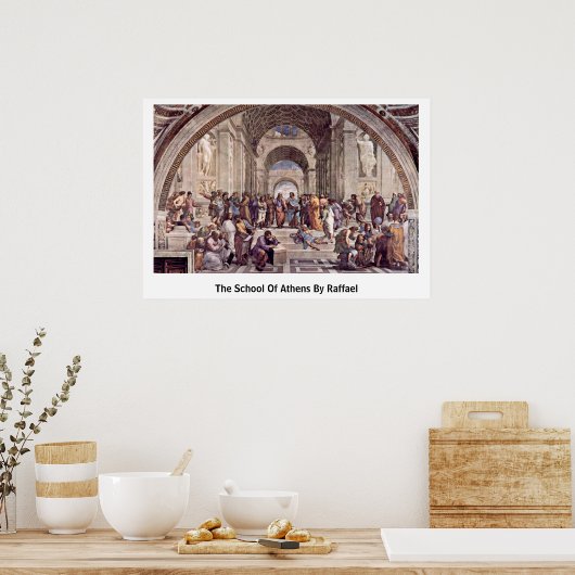 De school van Athene, Raffael Poster (Keuken)