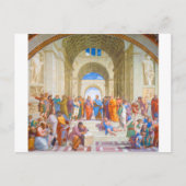 De school van Athene, Raphael Briefkaart (Voorkant)