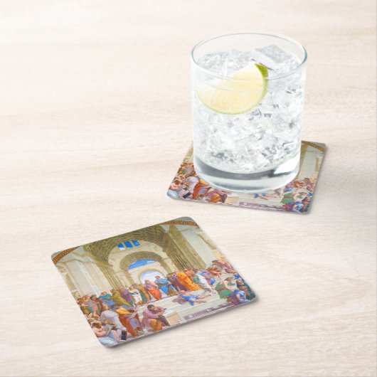 De school van Athene, Raphael Kartonnen Onderzetters (Insitu)