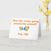 **DE SCHOOL VAN DE VIS** WEET" JE WORDT *50** KAART (Gele Bloem)