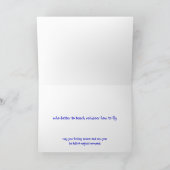 De School van de Vlucht van het rendier Feestdagen Kaart (Binnen)