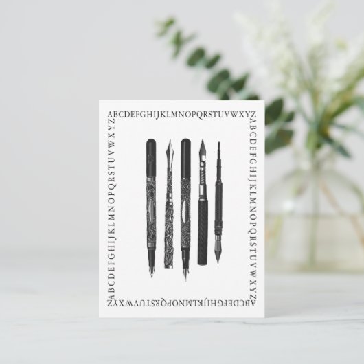 De School van het alfabet Briefkaart (Staand voorkant)