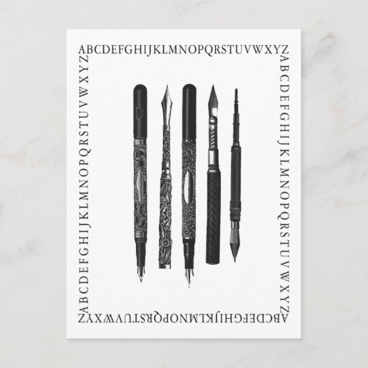 De School van het alfabet Briefkaart (Voorkant)