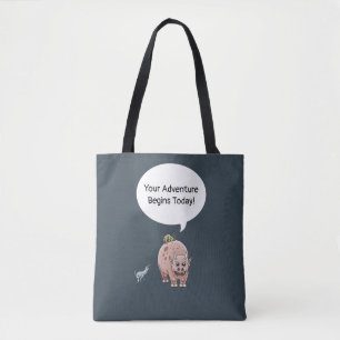 De schoolavonturen van de dinosauriërs beginnen! tote bag