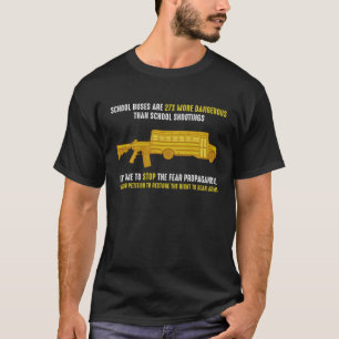 De schoolbussen zijn 27 keer gevaarlijker t-shirt