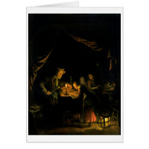 De schoolmeester, 1660-65 (olie op het paneel)