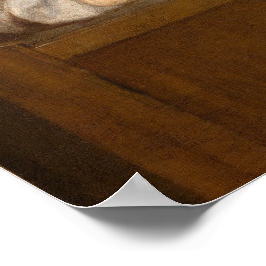 De Schoolmeester Jean-Siméon Chardin Fine Art Poster (Hoek)