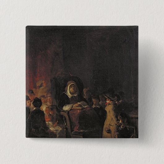 De Schoolminnares Vierkante Button 5,1 Cm (Voorkant)