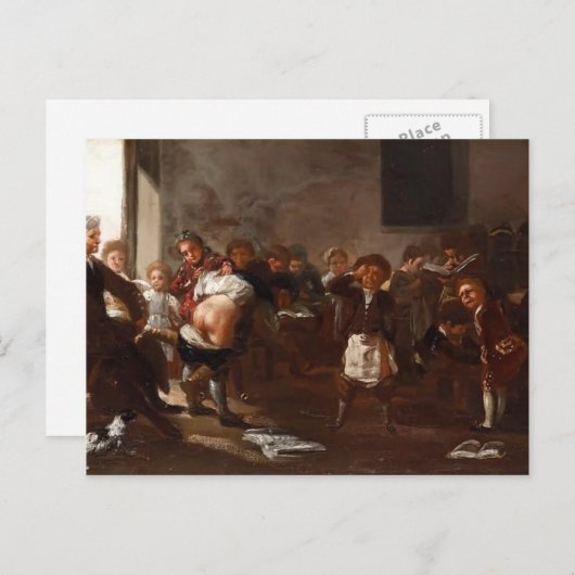 De schoolplaats van Francisco Goya Briefkaart (Voorkant / Achterkant)