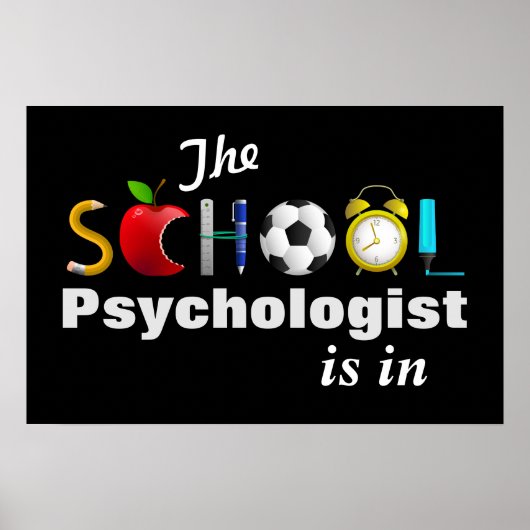 De schoolpsycholoog is in Poster (Voorkant)