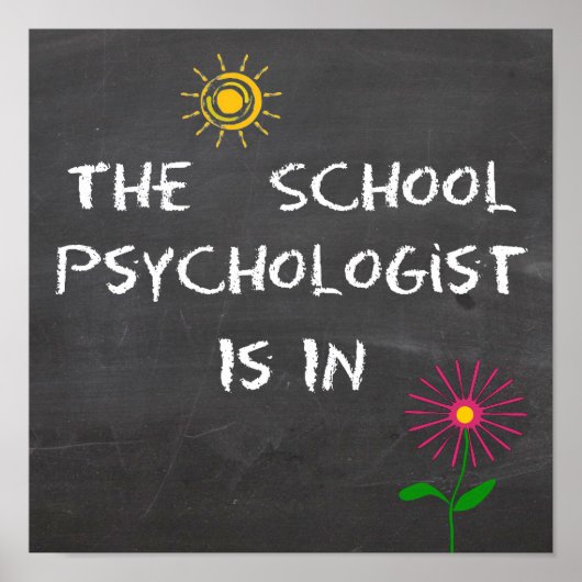 De schoolpsycholoog is in Poster (Voorkant)
