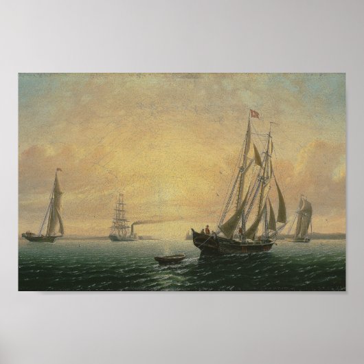 De Schooner Jane van Bath, Maine Poster (Voorkant)