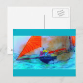 De schooners jib instellen briefkaart (Voorkant / Achterkant)