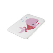 De schoonheid Beneath_Pinkie de walvis_schattig Badmat (Gekanteld)
