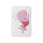De schoonheid Beneath_Pinkie de walvis_schattig Badmat (Voorkant Verticaal)