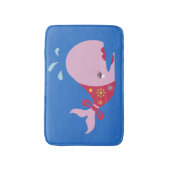 De schoonheid Beneath_Pinkie The Whale_schattig_bl Badmat (Voorkant Verticaal)