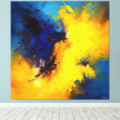 De schoonheid en het beest door A.H. Canvas Afdruk (Insitu (Houten vloer))