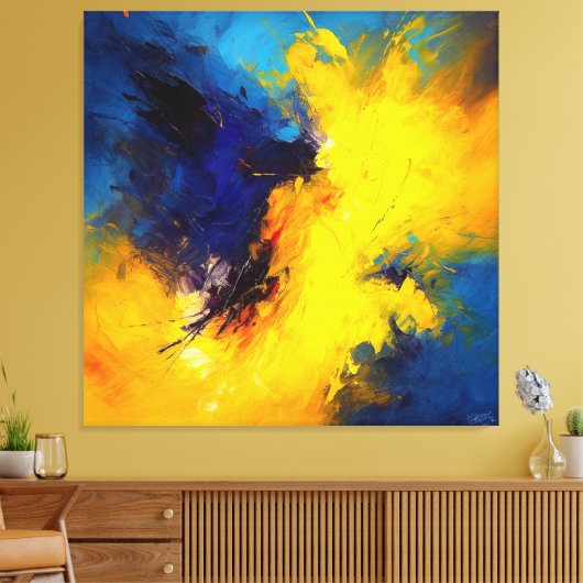 De schoonheid en het beest door A.H. Canvas Afdruk (Insitu (Woonkamer))