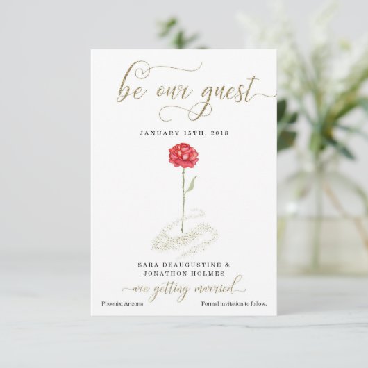 De schoonheid en het Beest sparen de Aankondiging  (Staand voorkant)