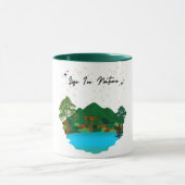 De schoonheid en rust van het leven in natuur mok (Midden)