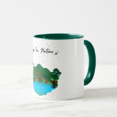 De schoonheid en rust van het leven in natuur mok (Voorkant rechts)