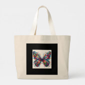 De schoonheid en symboliek van vlinders grote tote bag (Achterkant)