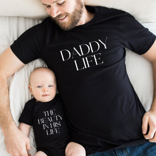 De schoonheid in zijn leven Vaderdag Matching Romper