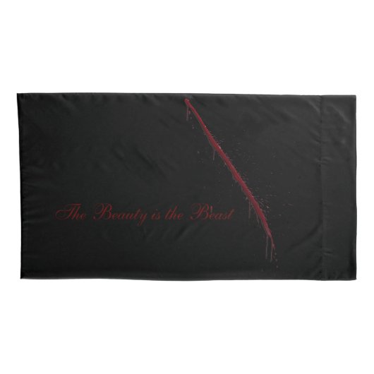 De schoonheid is het Beest Kussensloop (Achterkant-Rechts)